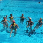 Aqua fitness, training in water