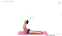 Een van de houdingen / Bron: App Daily Yoga